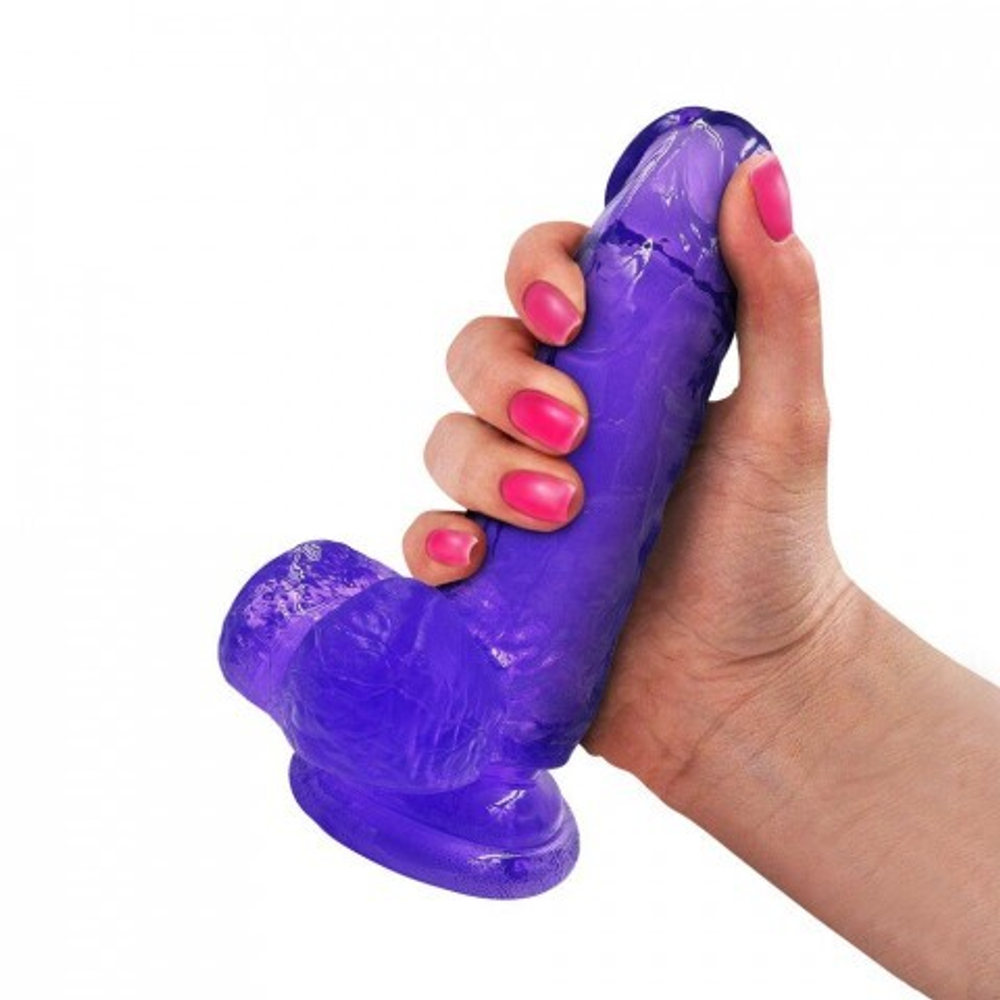 Фаллоимитатор на присоске My Extaz, фиолетовый, 14x3,5 см