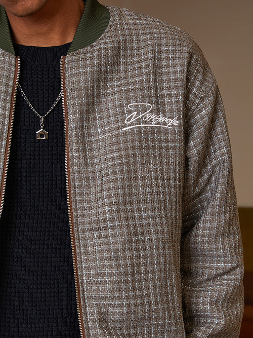 Бомбер DONSMOKE Plaid Bomber Jacket