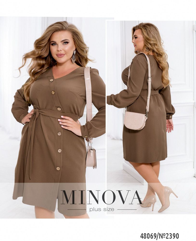 Платье 2390-мокко Minova