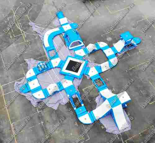 Коммерческий аквапарк на воде «Улыбка моря» 37×32×4 м