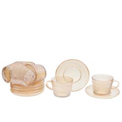 GAEM Набор из 6-ти чашек с блюдцами, 155 мл, L12,5 W12,5 H6 см