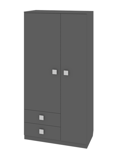 Шкаф НОВА-ЛАВОРО-1 /1000*2000*503/ левый белый / розовый кварц