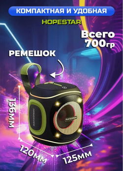 Портативная колонка "Party 220mini", 10Вт, черный