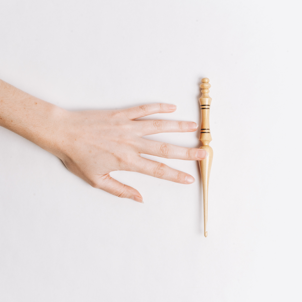 Деревянный крючок для вязания из древесины клена 3.5 мм. K312