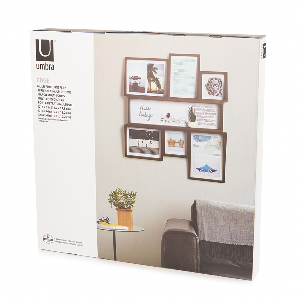 Мультирамка настенная Edge орех