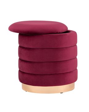 Пуф Франсис с ящиком велюр винный
