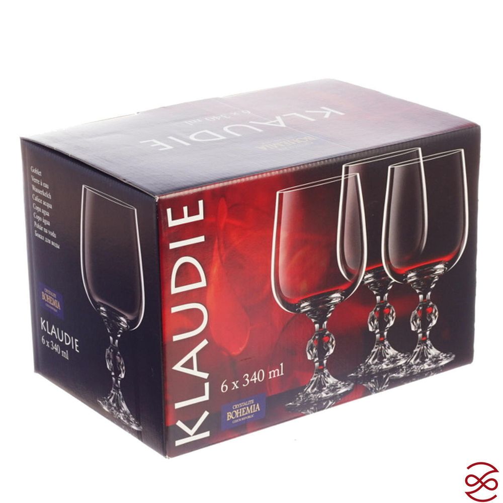 Набор бокалов для вина Crystalite Bohemia Sterna/Klaudie 340 мл