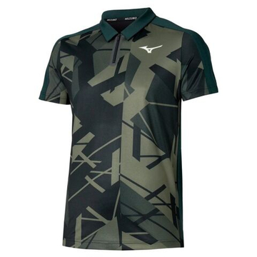 Мужское теннисное поло Mizuno Daybreakers Shadow - black/grape leaf