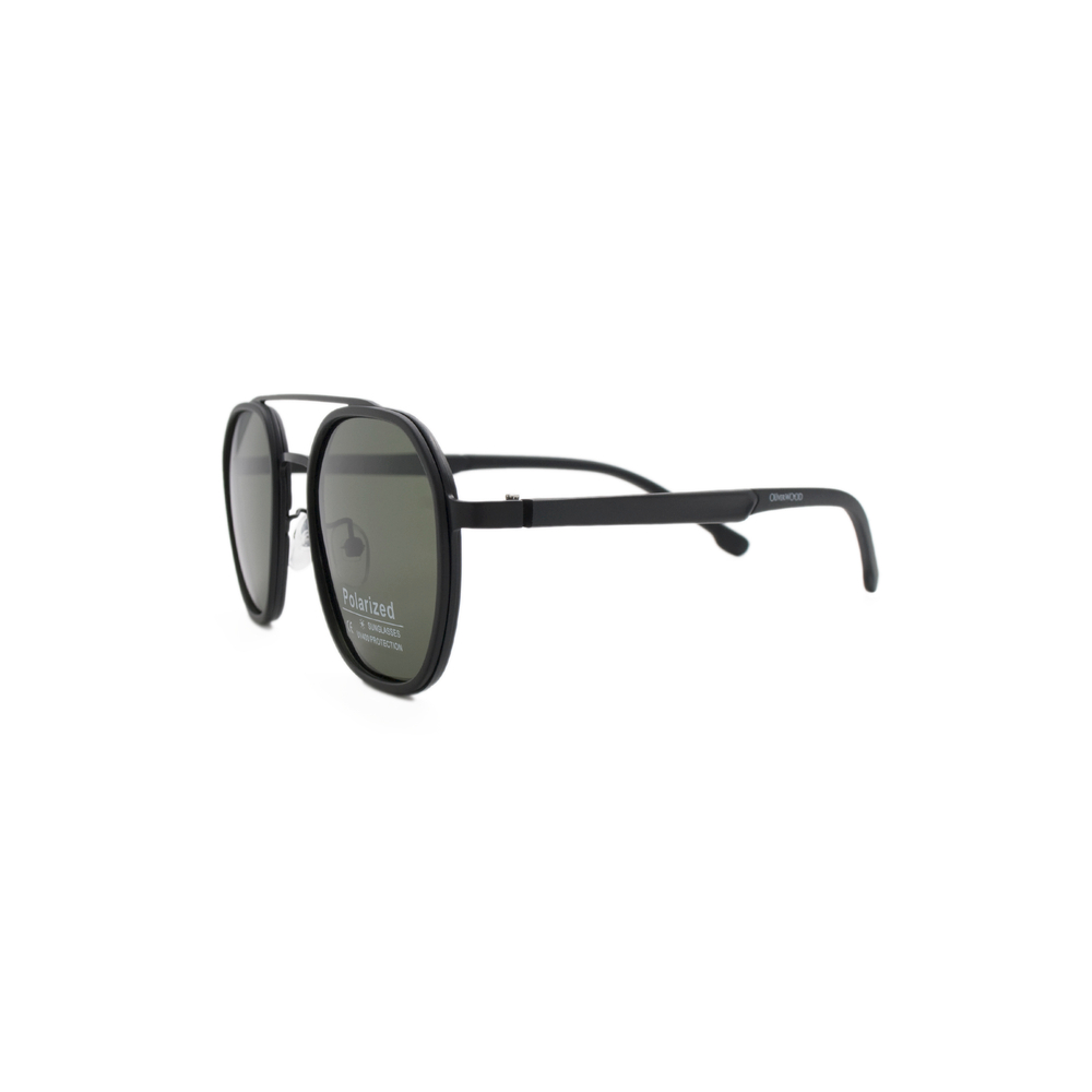 Очки Oliver WOOD PL601 C1 щит черные матовые