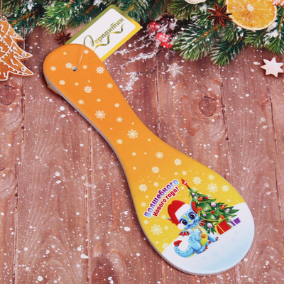 Подставка под ложку керамическая «Новогодний Дракоша Йоки» 28см