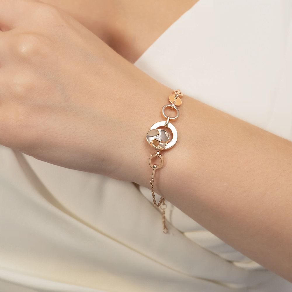 Браслет из комбинированного золота c бриллиантами Артикул: 05-0738-00-101-1111