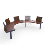 Скамейка Верона радиусная