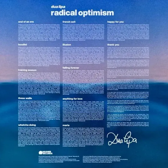 Dua Lipa – Radical Optimism Curacao Blue LP