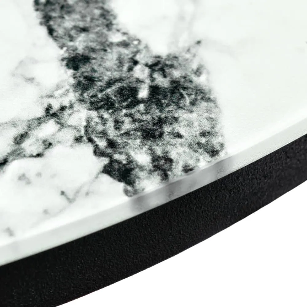 Набор кофейных столиков Bradex Home ов Tango белый мрамор с черными ножками