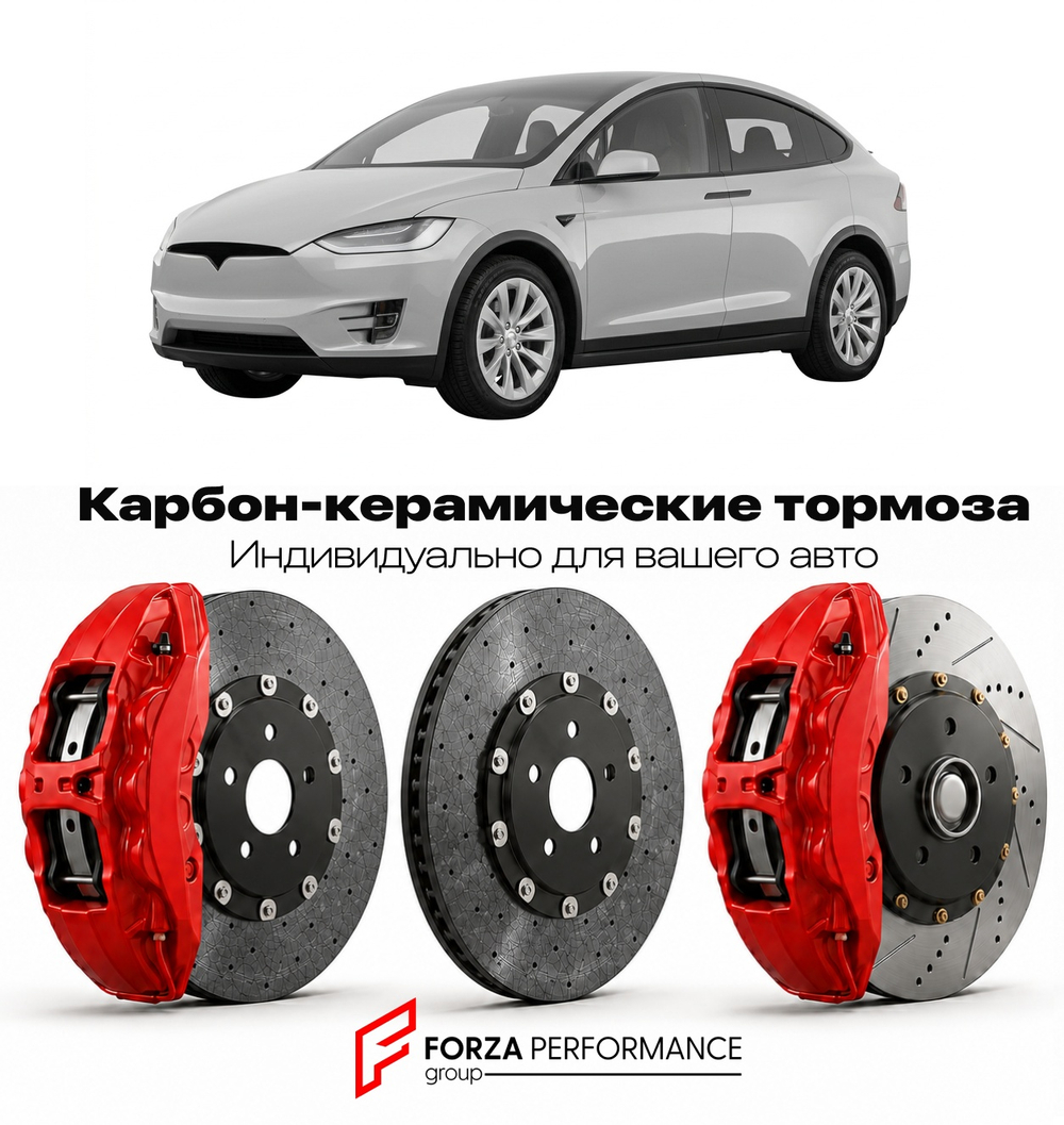 Карбон-керамическая тормозная система для Tesla Model X I 2015-2021 Тесла