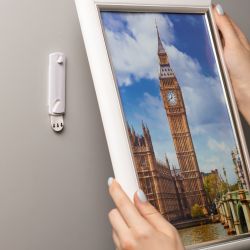 Крючки СИЛА SCH-P120-W2 для картин с технологией бесследного удаления 2 шт 2 полоски до 1,2 кг белый