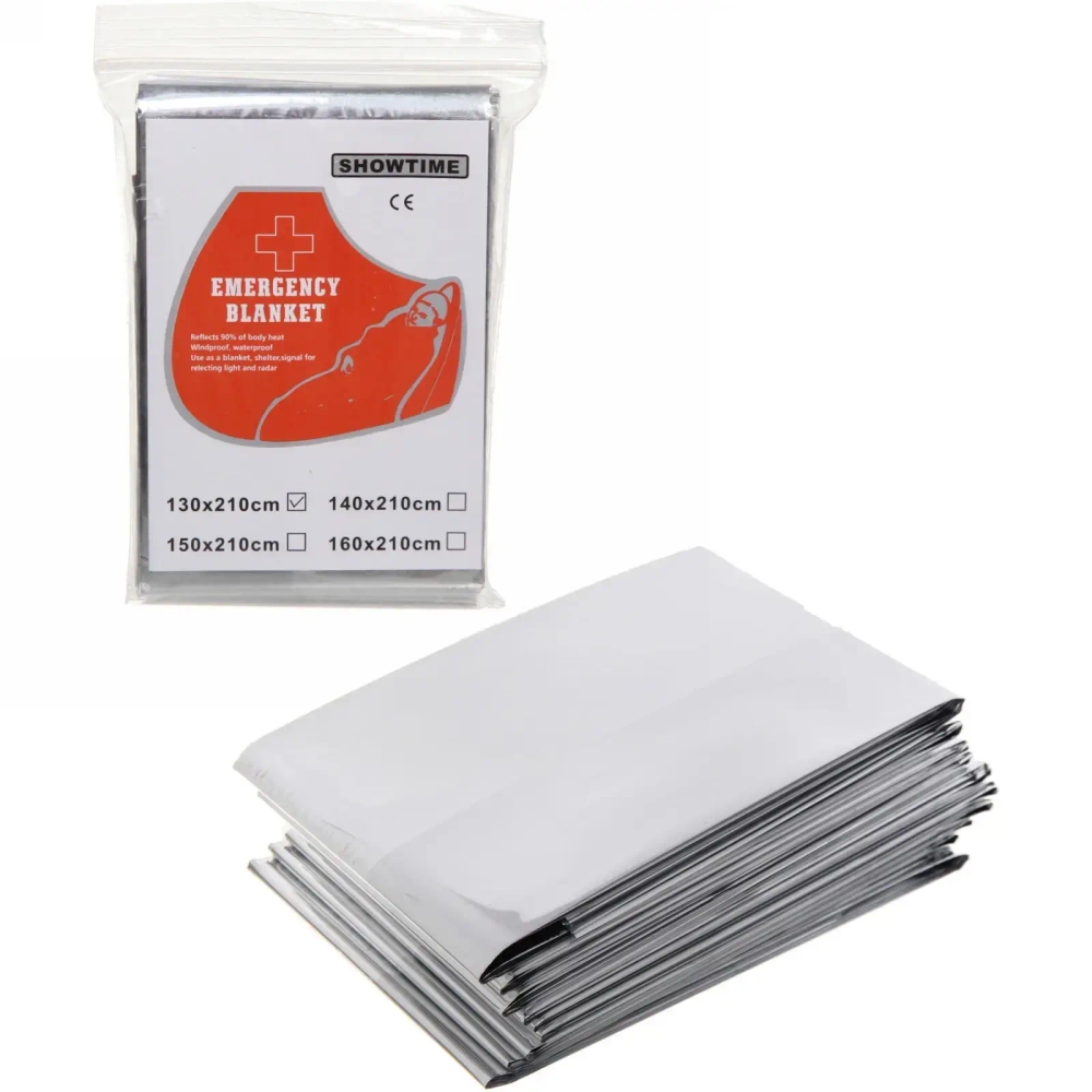 Термоодеяло спасательное одноразовое 210*130см