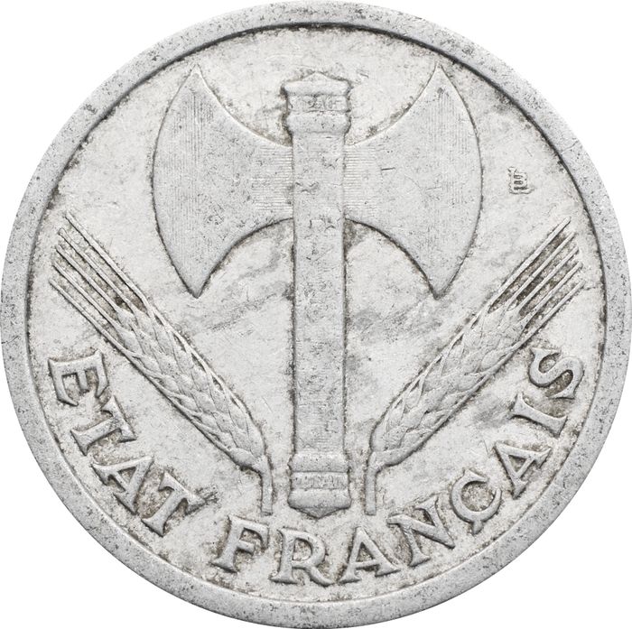 2 франка 1943 Франция VF