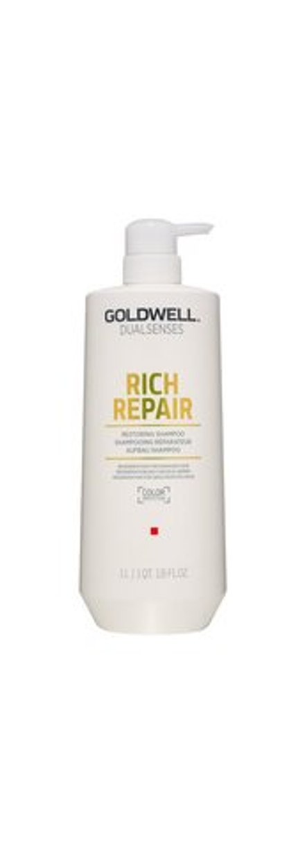Goldwell Dualsenses Rich Repair - восстанавливающий шампунь для сухих и поврежденных волос /   1000  ml  / GTIN 4021609029229