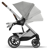 Коляска Cybex Balios S Lux SLV complete Cloud T Leaf Green Plus 3 в 1 Stone Grey с дождевиками