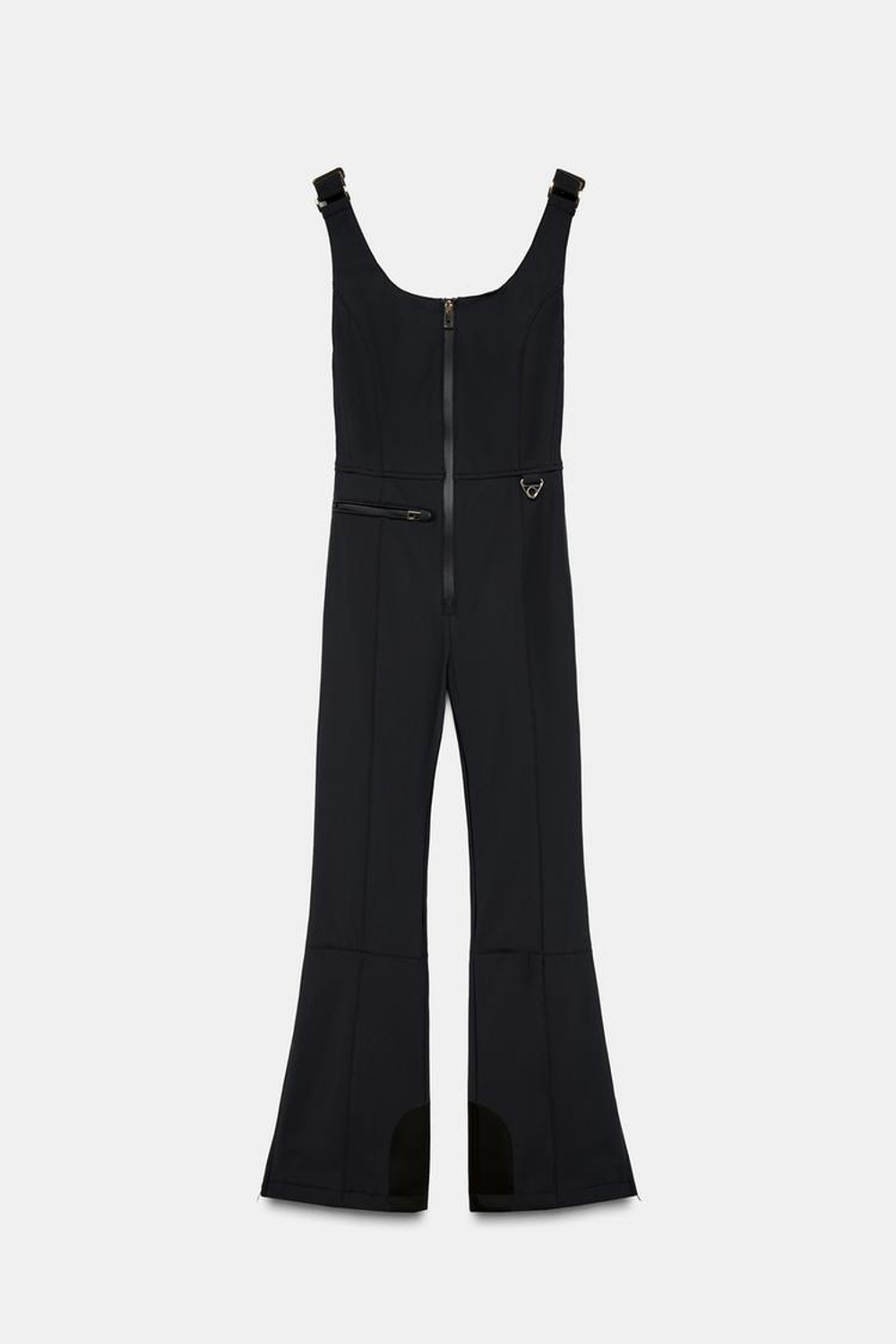 ZARA ВОДОНЕПРОНИЦАЕМЫЙ КОМБИНЕЗОН, ЧЕРНЫЙ