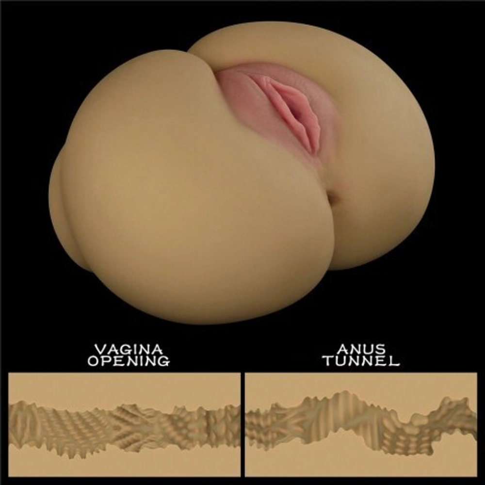 Двойной мастурбатор Streetgirl's в виде попы и вагины телесный № 11