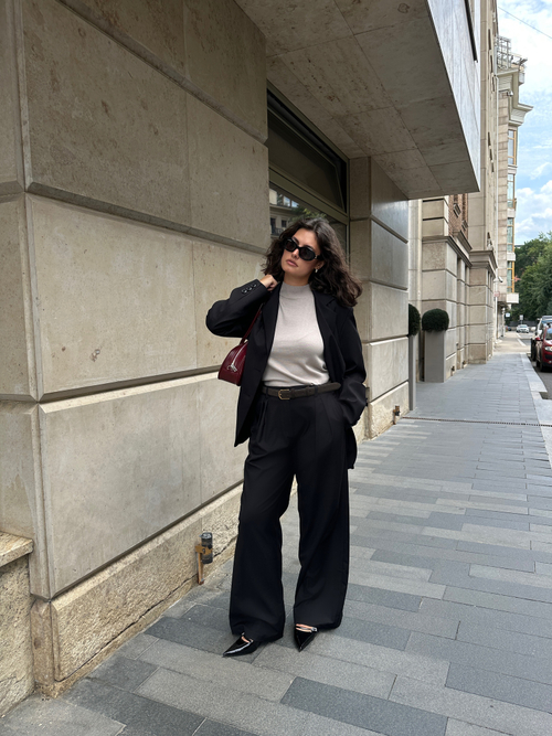 Жакет из вискозы однобортный черный