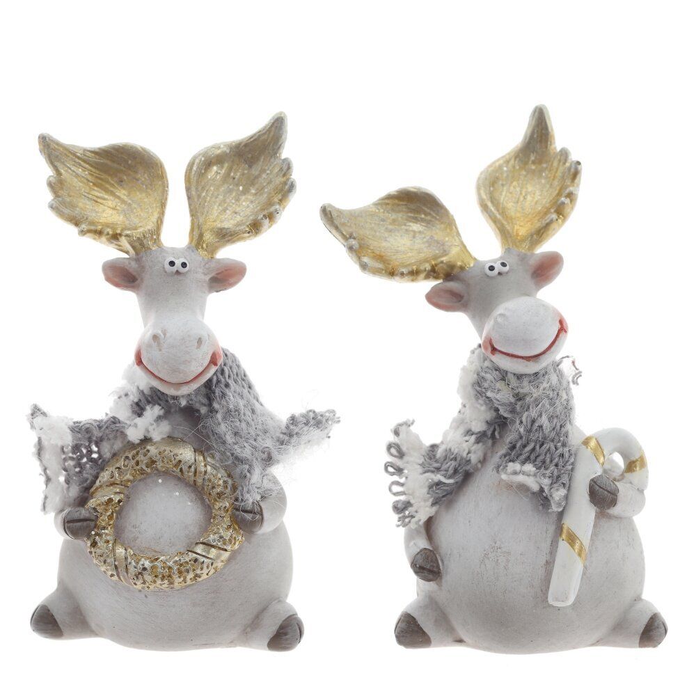 GAEM Фигурка декоративная "Олень", L6,5 W5,5 H19,5 см, 2в.