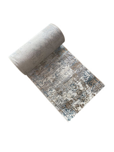 Ковровая дорожка Bella D008A Cream Shirink/Blue FDY