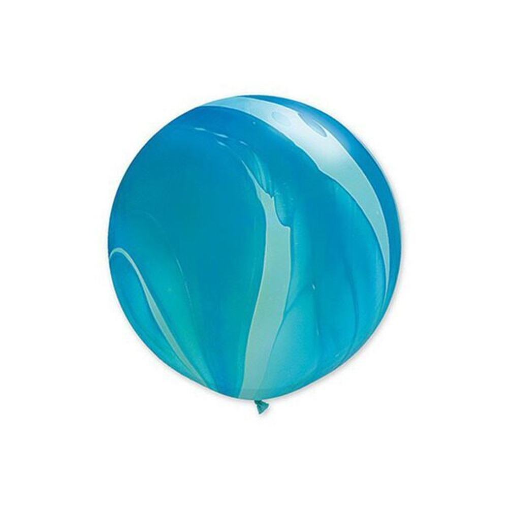 Воздушный шар Супер Агат Blue, 60 см.