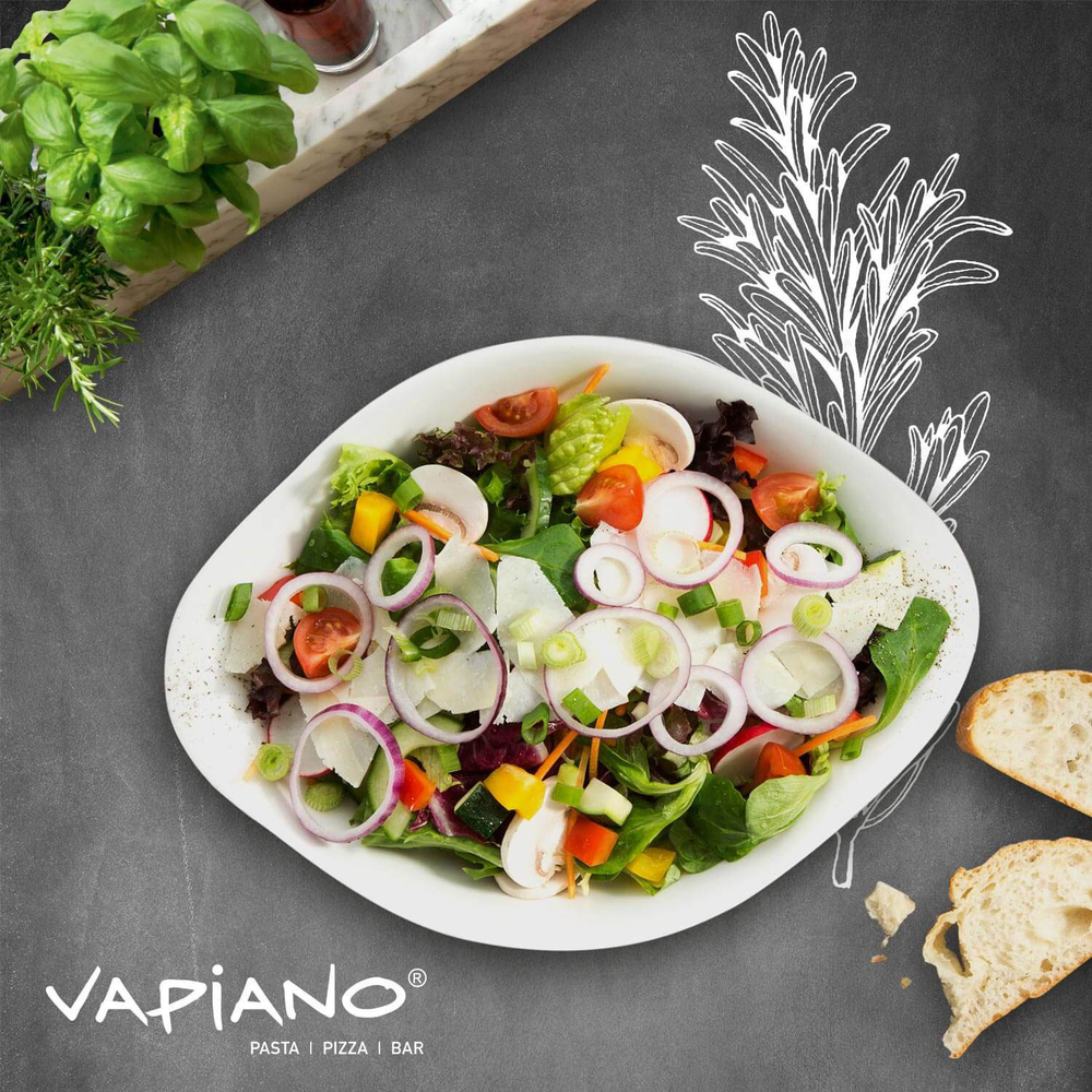 Villeroy & Boch Набор из 6 тарелок Vapiano (2x для салатов, пасты и супа) 10-4257-8549