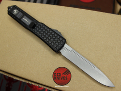 Нож Microtech Ultratech DELTA S/E A+++ - черная рукоять , клинок апокалиптик