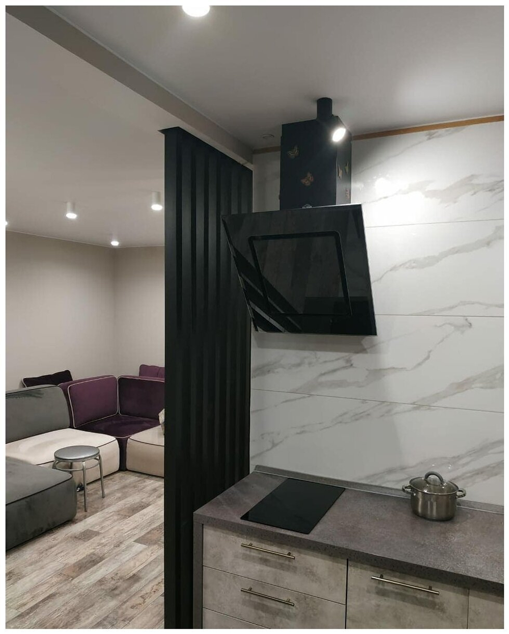 Реечная перегородка из Сосны 40х60мм