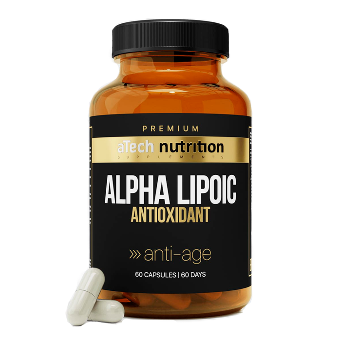 Альфа-липоевая кислота, Alpha Lipoic Acid, aTech Nutrition Premium, 60 капсул