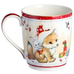 КРУЖКА LEFARD "С НОВЫМ ГОДОМ!" 300 МЛ КРАСНАЯ (КОР=36ШТ.)