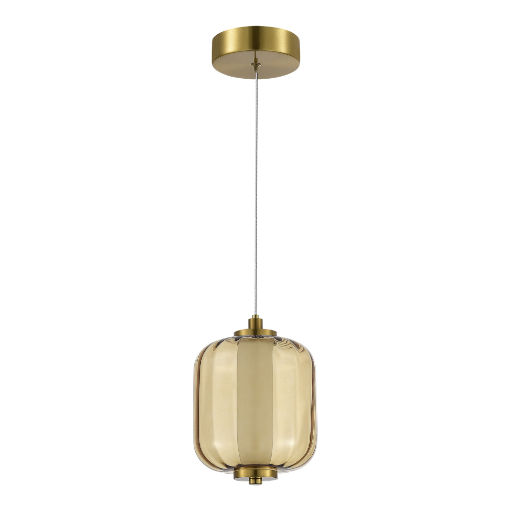 SL1193.303.01 Подвес ST-Luce Латунь/Янтарный LED 1*11W 3000K SUMMER