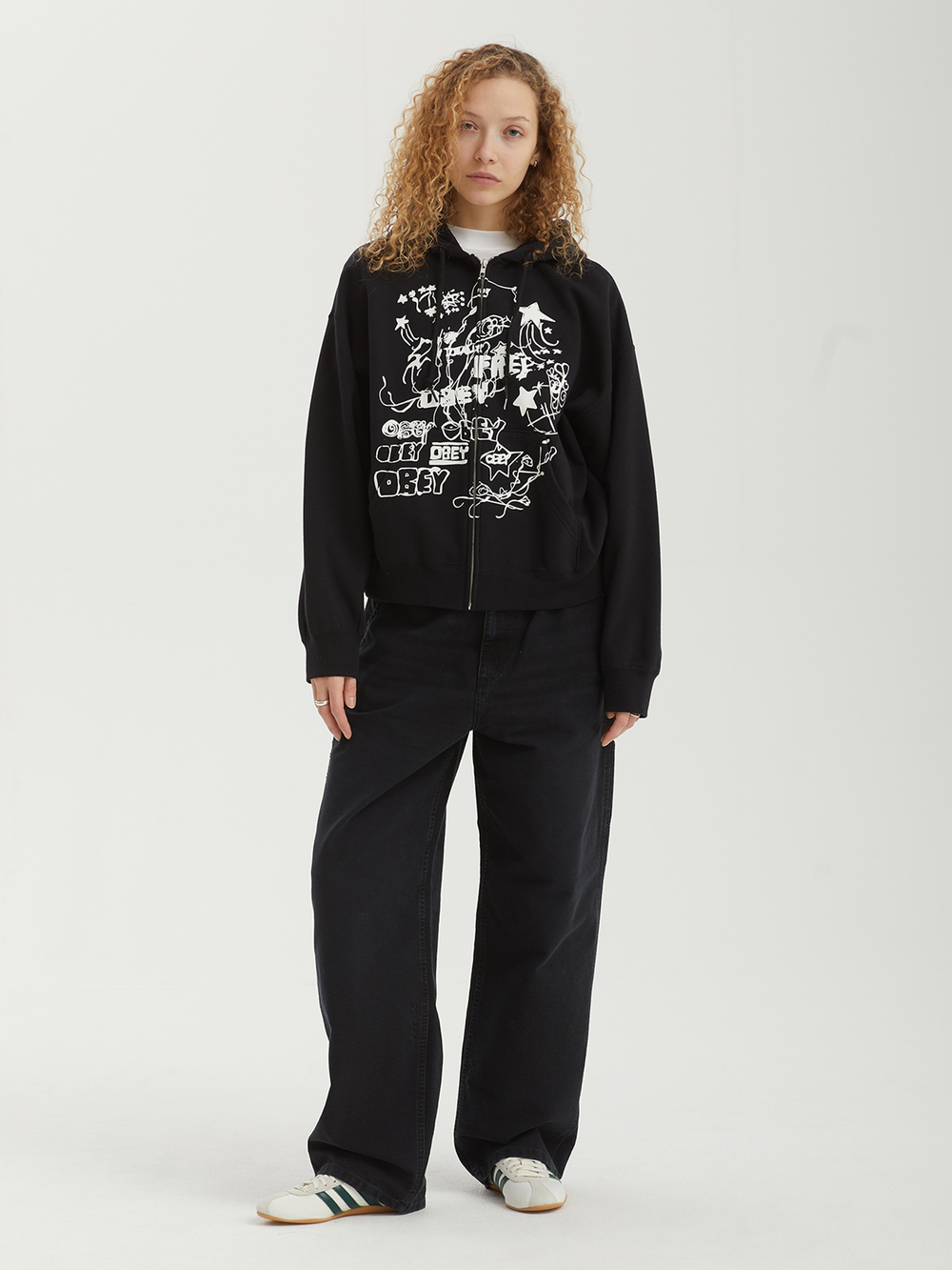 Женская Толстовка Jumble Baggy Relaxed Zip