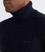 Хлопковый гольф Aeronautica Militare - темно-синий(MA1485L417)