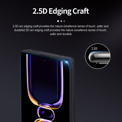 Защитное стекло с прозрачными рамками от Nillkin для Xiaomi Poco F5 Pro, серия H+Pro Anti-Explosion Glass Screen Protector