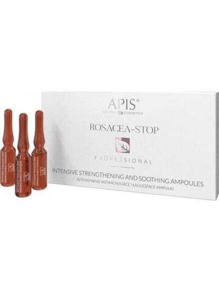 Apis APIS_Rosacea-Stop Intensive Strengthening And Soothing Ampoules intensywnie wzmacniające i łagodzące ampułki na bazie hydrolatu z róży damasceńskiej 10x3ml