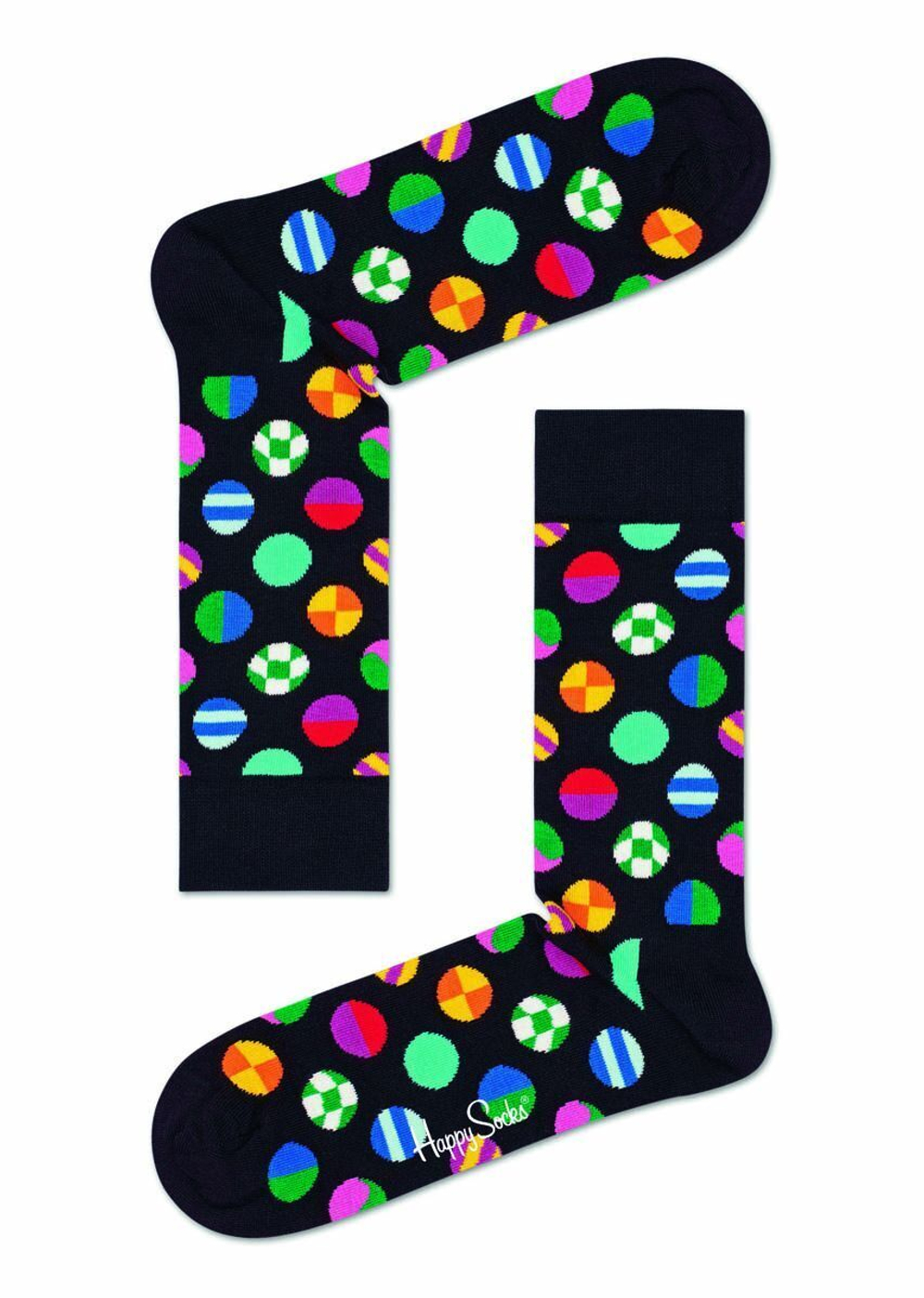 Яркие носки унисекс Clashing Dot Sock с мячиками (Размер: 29) (Цвет: аквамариновый)