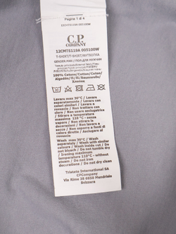 Футболка C.P. Company Jersey 30/1 Logo Shadow Grey