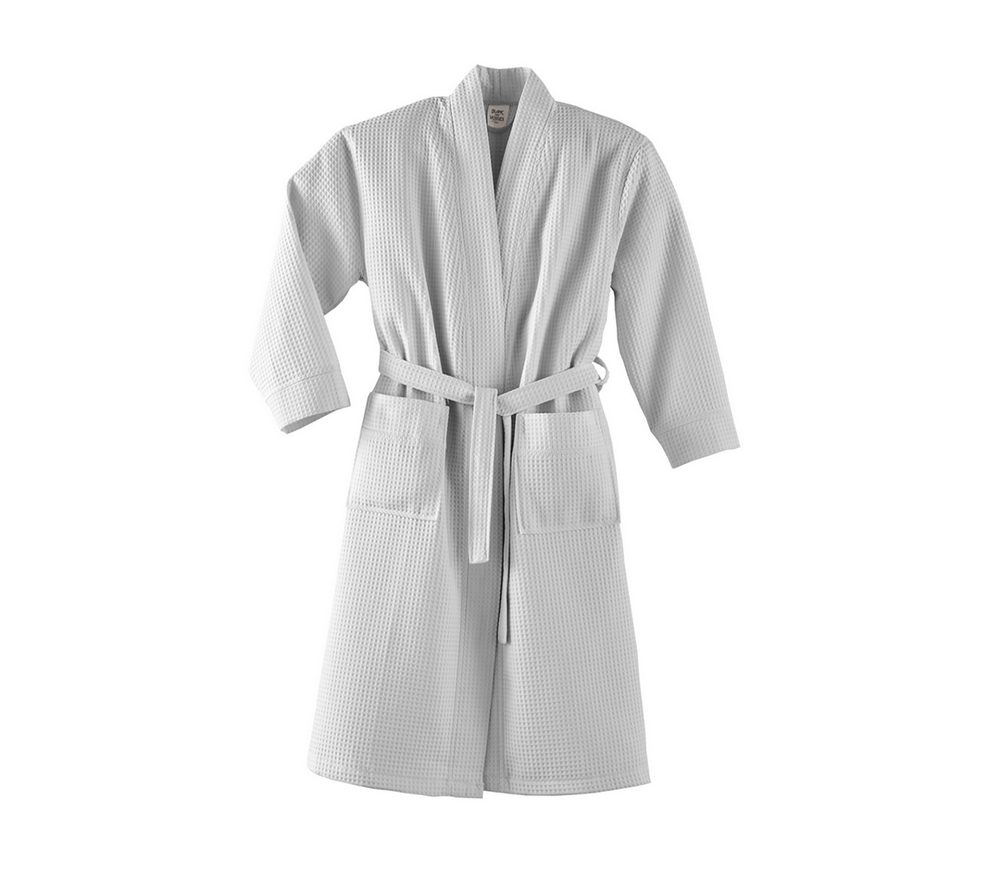 Халат вафельный Blanc des Vosges серый