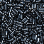 Японский бисер TOHO Bugle (стеклярус) 3mm (№81), металлизированный, непрозрачный глянцевый