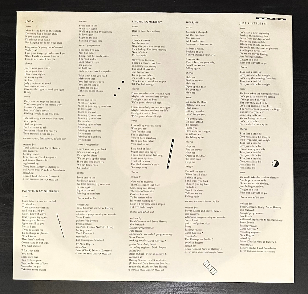 Total Contrast - Beat To Beat (Голландия 1987г.) В