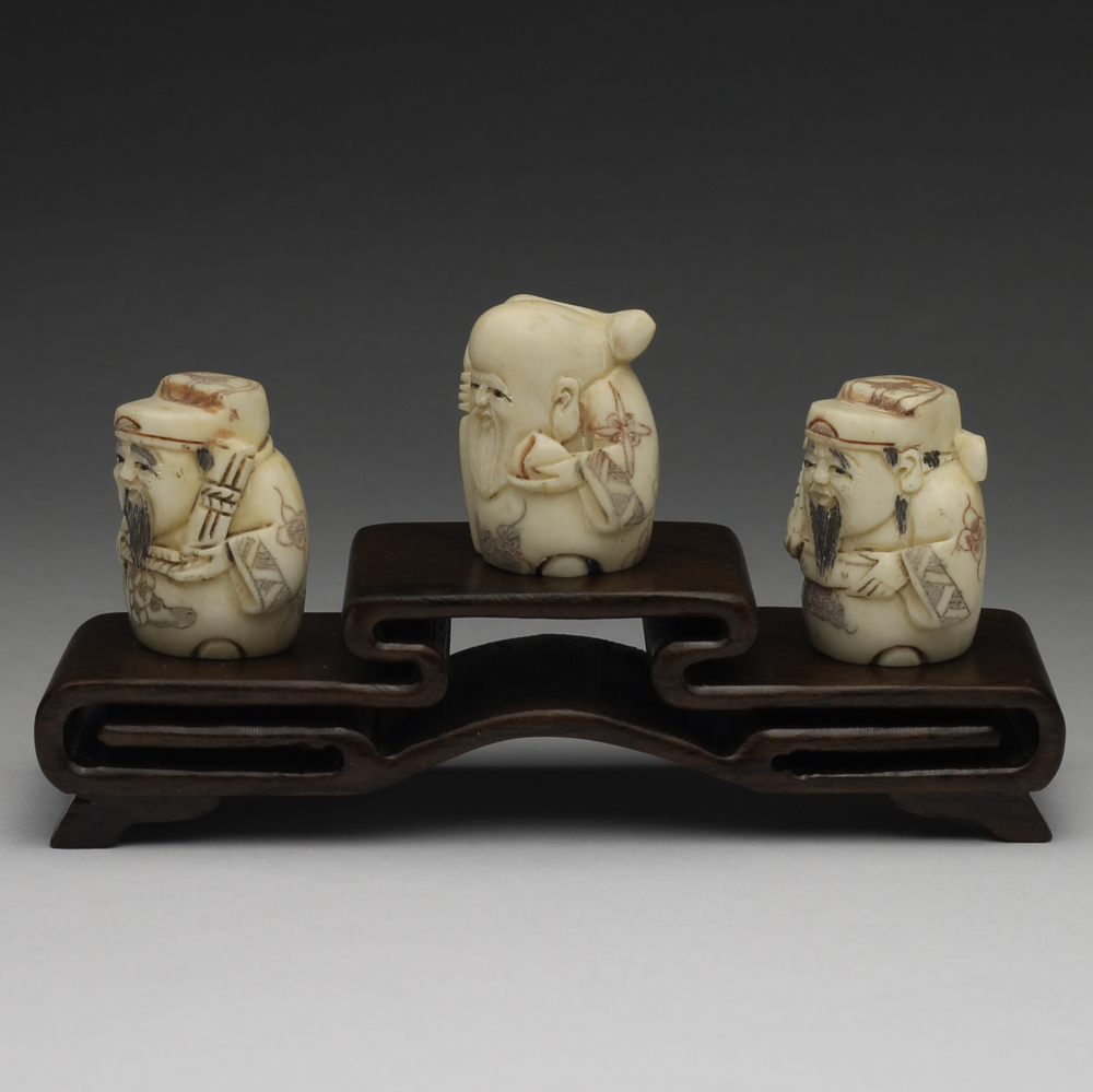 Набор нэцкэ "Три звездных старца" (Фу Cин, Лу Cин и Шоу Cин)