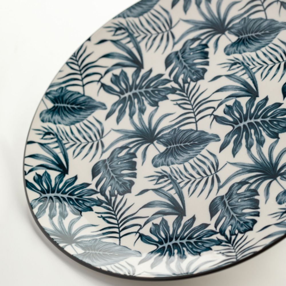 Тарелка White Fox WF-TRD23 обеденная фарфор Тропики D 23 см | White Fox