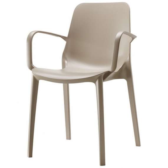 Кресло пластиковое Ginevra, тортора