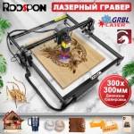 RDDSPON 7Вт Лазерный гравировальный станок, Станок для лазерной резки, 300*300мм рабочое поле, 10000mm/min.способный резать тонкую древесину и акрил.