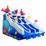 Надувная водная горка для бассейна «Синее море» , 8*6*5 м